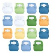 Bum Genius 15 Nappy Pack - From Birth To Potty Pack - Grass Sky Dance Style